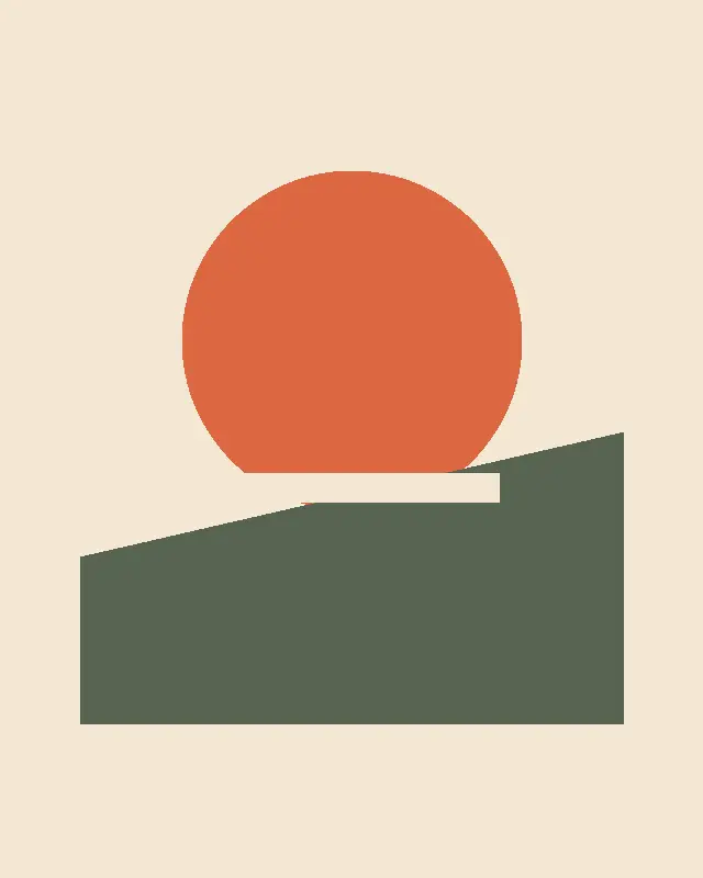 Sunrise geometric print